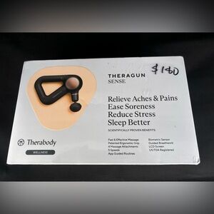 newest model Therabody — Theragun Sense percussive Massage Gun - blk New in Box